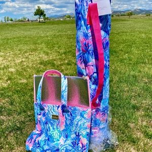 Lilly Pulitzer Beach Chair and Insulated Tote